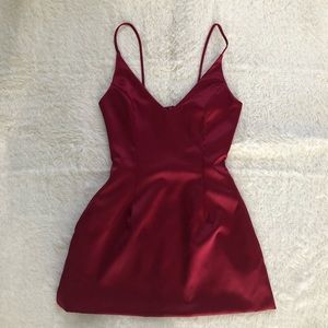 Selena Gomez Inspired Dress (Wine)